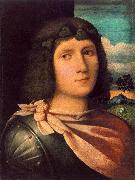 Palma Vecchio Portrait of a Young Man af Sweden oil painting reproduction